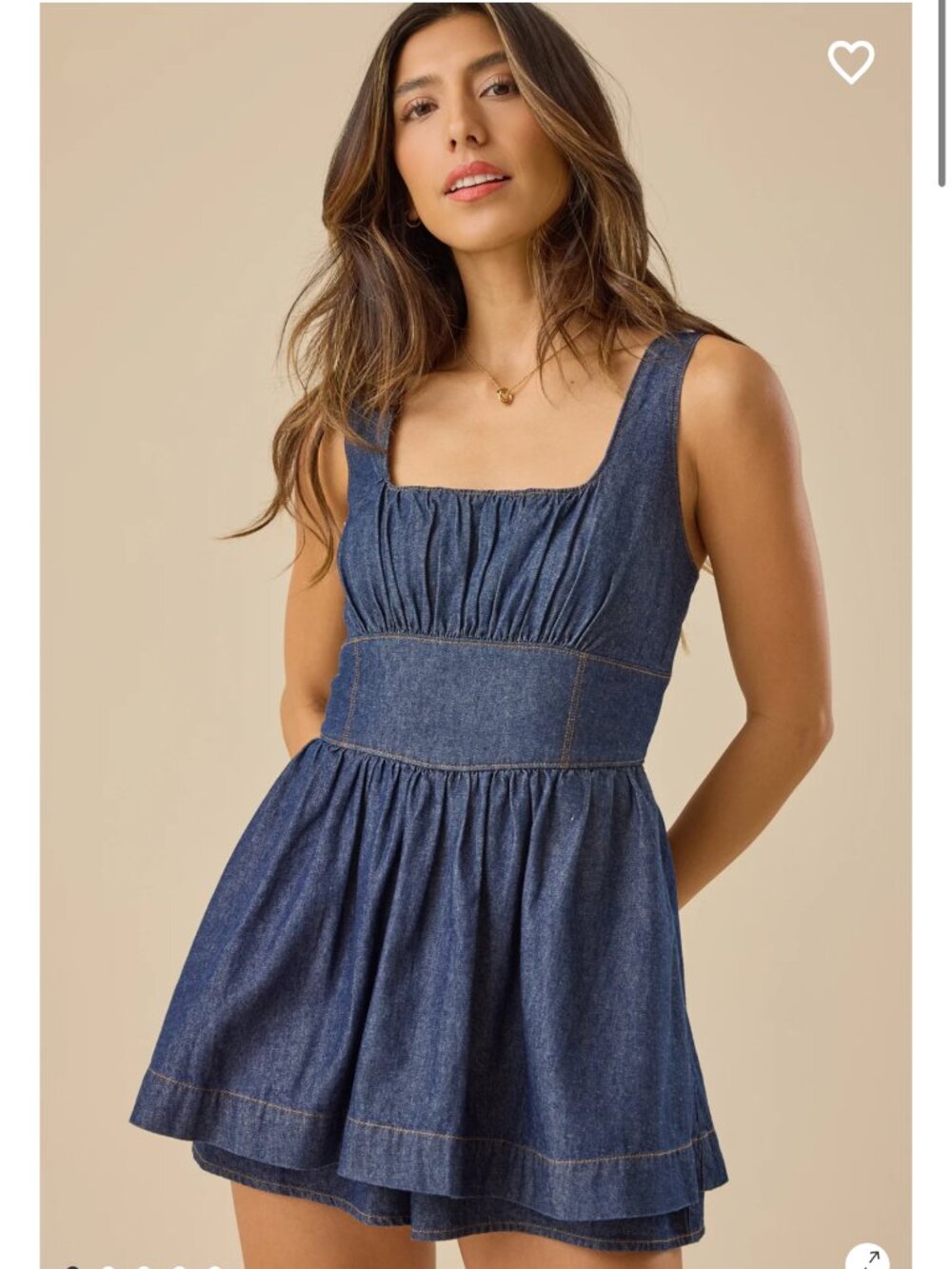 Denim Romper Altar'd State Ava Denim Romper NWT - Picture 3 of 5